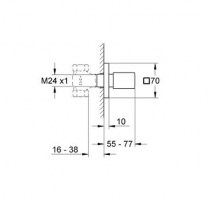 LLAVE PASO EUROCUBE GROHE